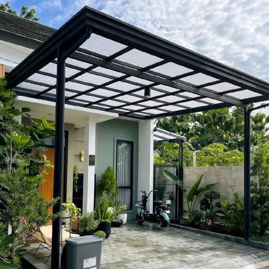 Kanopi Polycarbonate Rangka Aluminium