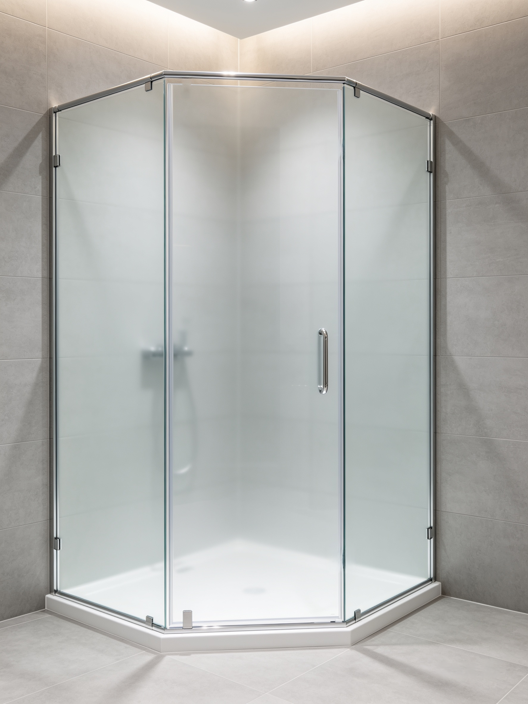 Kaca Shower Semi-Frameless
